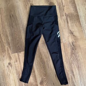 Peloton Black High-Rise Leggings with Logo